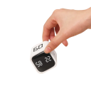 Cyfrowy kuchenny timer w kształcie kostki z ustawionymi wstępnie czasami, ładowalny timer 500 mAh, mini timer do gotowania, nauki i odliczania czasu 3