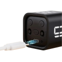 Cyfrowy kuchenny timer w kształcie kostki z ustawionymi wstępnie czasami, ładowalny timer 500 mAh, mini timer do gotowania, nauki i odliczania czasu 5