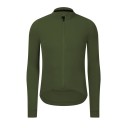 Cykelsport dres med lange ærmer og lynlås til koldere perioder med 3 baglommer og 1 sidelomme til cykling og sport unisex 3
