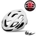 Cyklistická prodyšná helma na kolo X-TIGER s LED zadním světlem a USB nabíjením nastavitelný obvod 58-62 cm skořepina PC s EPS pěnou unisex 6