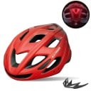 Cyklistická prodyšná helma na kolo X-TIGER s LED zadním světlem a USB nabíjením nastavitelný obvod 58-62 cm skořepina PC s EPS pěnou unisex 3