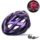 Cyklistická prodyšná helma na kolo X-TIGER s LED zadním světlem a USB nabíjením nastavitelný obvod 58-62 cm skořepina PC s EPS pěnou unisex 4