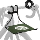Cyklistický nosič na řídítka s plošinou na zavazadla nosnost 10 kg rozměry 20 x 24 x 22 cm kovový rám pro horské kolo s pružným popruhem 4