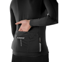 Cyklistický sportovní dres s dlouhým rukávem na zip se 3 zadními kapsami pro cyklistiku, sport a venkovní aktivity unisex 12