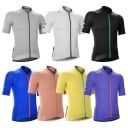 Cyklistický sportovní dres s krátkým rukávem na zip se 3 zadními kapsami pro cyklistiku, sport a venkovní aktivity unisex 1