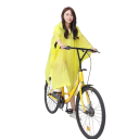 Cyklistisk poncho regnjakke med hætte længde 148 cm brystomkreds 130 cm EVA let beskyttelse mod regn cykling 4