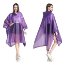 Cyklistisk poncho regnjakke med hætte længde 148 cm brystomkreds 130 cm EVA let beskyttelse mod regn cykling 9