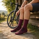 Cyklistiske sokker sommer skridsikre med silikone Åndbare mesh Til mænd og kvinder Konkurrence Til cykling og spinning 9