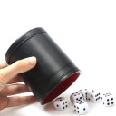 Cylindriskt tärningskastställ med lock Set med 6 tärningar i tub Travel Tärningskopp för Yahtzee Pokerspel Familjekul 4
