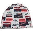 Czapka z nadrukiem na wiosnę i jesień Cienka z 100 % bawełny Całopowierzchniowy nadruk z napisami i motywami graficznymi Obwód głowy 54 do 60 cm 6