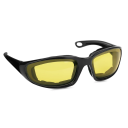 Czarne okulary rowerowe z piankową wyściółką UV400 Ochrona przed wiatrem Odporne na uderzenia plastikowe okulary sportowe 14,5 x 4,5 cm 3