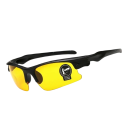 Czarne okulary sportowe 7,1 x 4,1 cm Antyodblaskowe Do jazdy na rowerze Jazda samochodem Aktywności na świeżym powietrzu Lekka oprawka Trwała 2