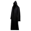 Czarny płaszcz z kapturem Halloweenowy płaszcz dla dorosłych Czarny płaszcz Cosplay kostium czarodzieja 1