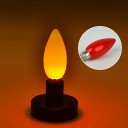 Czerwona wąska żarówka LED E12 68x12 mm Oświetlenie dekoracyjne Do użytku wewnątrz i na zewnątrz Smukła konstrukcja Oszczędność energii Długa 3