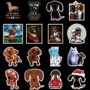 Dachshund Stickers 50 pcs 2