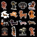 Dachshund Stickers 50 pcs 3