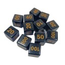 Dados de combate 10 uds Dados acrílicos para juegos de mesa Pokémon marcador de combate accesorio de juego 1