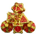 Dados de RPG rústicos 7 pcs Motivação natural de tribos e raízes para jogos de tabuleiro Dragão Dungeons e jogos de interpretação 2