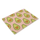 Dækkeserviet med avocado-tema 14