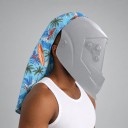 Dæksel til svejsemaske Beskyttelse af hoved og nakke Mål 47 x 46,5 cm Universel til de fleste masker Motiv med palmer og surfbræt Til svejsning 4