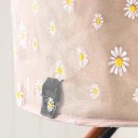 Daisy Print Mosquito Net for Pushchair Gentle Insect Net Elastic Attachment Protection for Babies 4