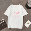 Dam T-shirt med blomtryck A1303 2