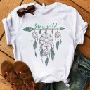Dam T-shirt med drömfångare 7