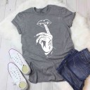 Dam T-shirt med handmotiv 6