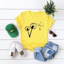 Dam T-shirt med maskros 8