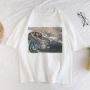 Dam T-shirt med tryck av dam A1236 8