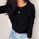 Dam T-shirt med volanger 4