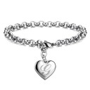 Damarmband med hjärthänge H60 9