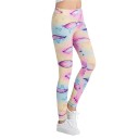 Dame 3D-leggings med dryppende vandprint 2