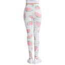 Dame 3D-leggings med vandmelonprint 3