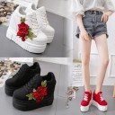 Dame ankelsneakers med blomst 3