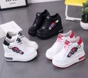 Dame ankelsneakers med blomster J1714 2