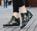 Dame ankelsneakers med militærmønster 2