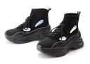 Dame ankelsneakers på høj platform J1107 5