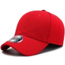 Dame baseball cap med bøjet skygge Bomulds ensfarvet cap med ventilationshuller og knap på toppen Hovedomfang 56 til 60 cm 2