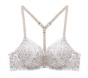 Dame-bh med blonde og lukning foran 9