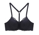 Dame-bh med blonde og lukning foran 8