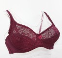 Dame-bh med blonde og sløjfe J2996 11