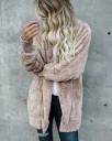 Dame blød cardigan med hætte 1