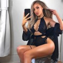 Dame bodysuit i blonde B740 1