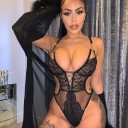 Dame bodysuit i blonde B790 3