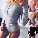 Dame bodysuit med skulderlukning B749 1