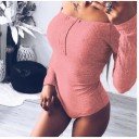 Dame bodysuit med skulderlukning B749 4