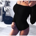 Dame bodysuit med skulderlukning B749 5