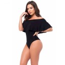 Dame bodysuit med skulderlukning B758 3