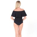 Dame bodysuit med skulderlukning B758 2